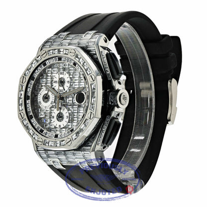 Audemars Piguet Royal Oak Offshore 44mm Stainless Steel Chronograph Customized Diamond 26400SO.OO.A002CA.01 X7VNNP - Beverly Hills Watch
