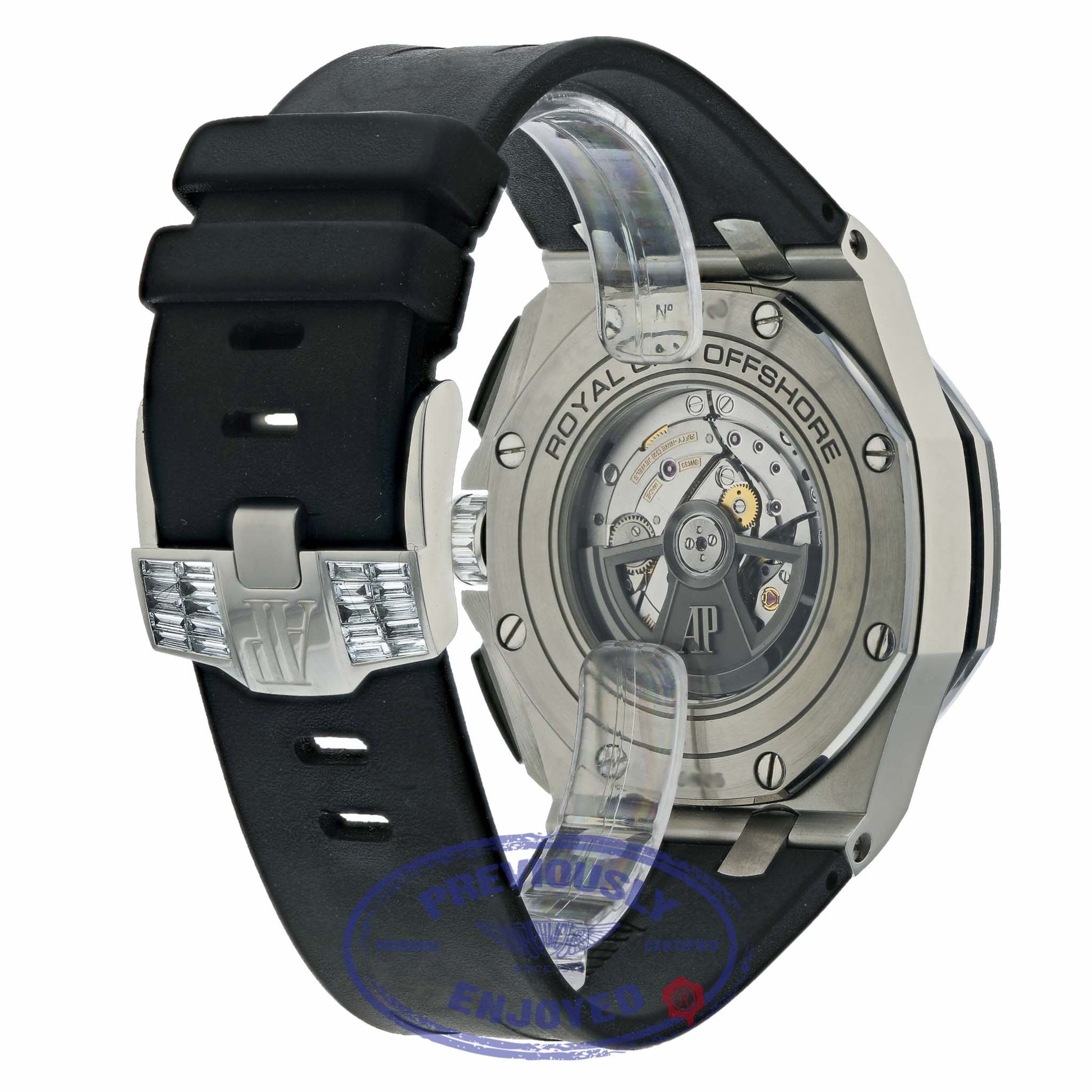Audemars Piguet Royal Oak Offshore 44mm Stainless Steel Chronograph Customized Diamond 26400SO.OO.A002CA.01 X7VNNP - Beverly Hills Watch