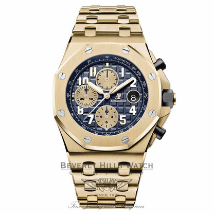 Audemars Piguet 18k Yellow Gold Royal Oak Offshore Chronograph 42mm 26470BA.OO.1000BA.01 4WT03W - Beverly Hills Watch
