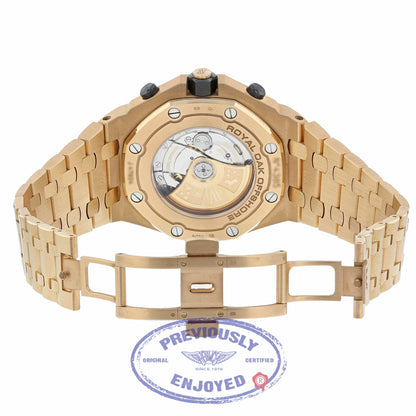 Audemars Piguet Royal Oak Offshore 18k Rose Gold Chronograph Automatic on Bracelet 26470OR.OO.1000OR.01 EHF4X3 - Beverly Hills Watch Company