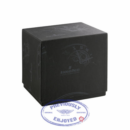 Audemars Piguet 44mm Black Dial Chronograph 18k Rose Gold Black Rubber 26062OR.OO.A002CA.01 Q6XA9L - Beverly Hills Watch