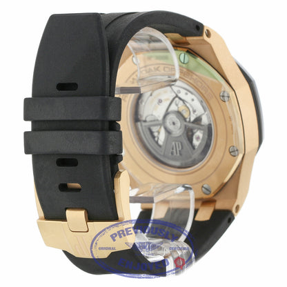 Audemars Piguet Royal Oak Offshore Rose Gold Black Dial Ceramic Bezel 26401RO.OO.A002CA.01 QDUCYX - Beverly Hills Watch Company
