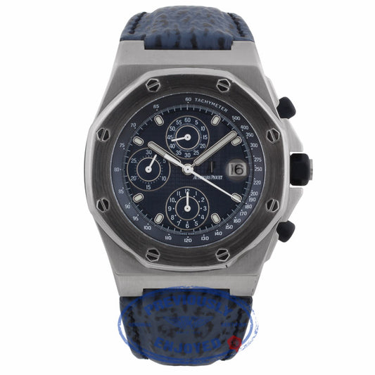Audemars Piguet Royal Oak Offshore 42mm Blue Dial Stainless Steel on Strap 25770ST.OO.A001KE.01 WM2D39 - Beverly Hills Watch Company