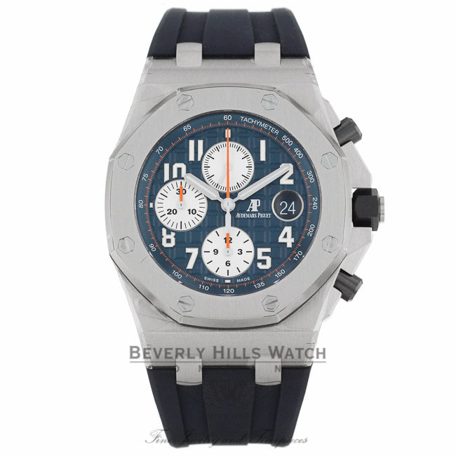 Audemars Piguet Royal Oak Offshore Chronograph 42MM Navy 26470ST.OO.A027CA.01 KT7JEZ - Beverly Hills Watch Company