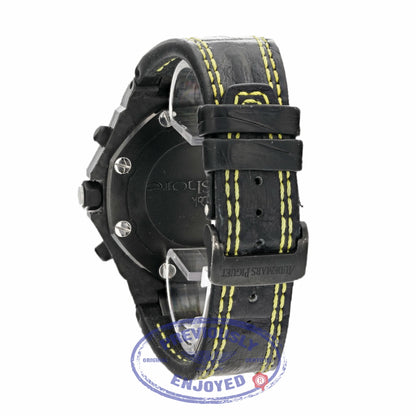 Audemars Piguet Royal Oak Offshore Bumblebee 42MM Forged Carbon Case Black Dial Rubber Strap 26176FO.OO.D101CR.01 CW3RTT  - Beverly Hills Watch Company Watch Store