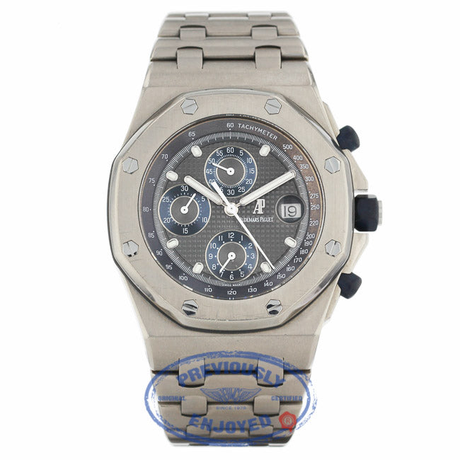 Audemars Piguet Royal Oak Offshore Titanium Slate Dial 25721.TI.OO.1000.TI.01 5KUVDD - Beverly Hills Watch Company