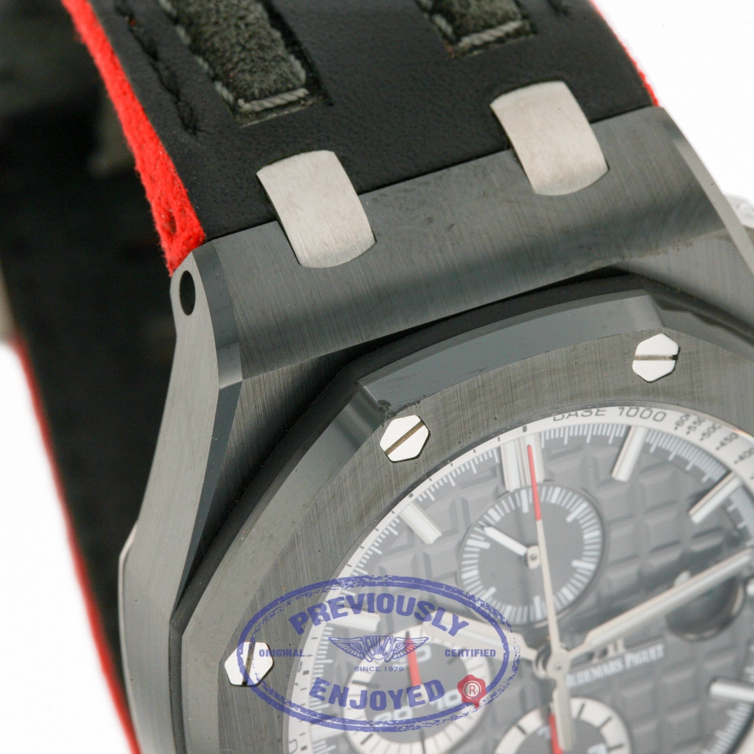 Audemars Piguet 44mm Offshore Chronograph Black Ceramic Bezel Black Dial Rubber Strap 26405CE.OO.A002CA.01 DQDJTR - Beverly Hills Watch Company