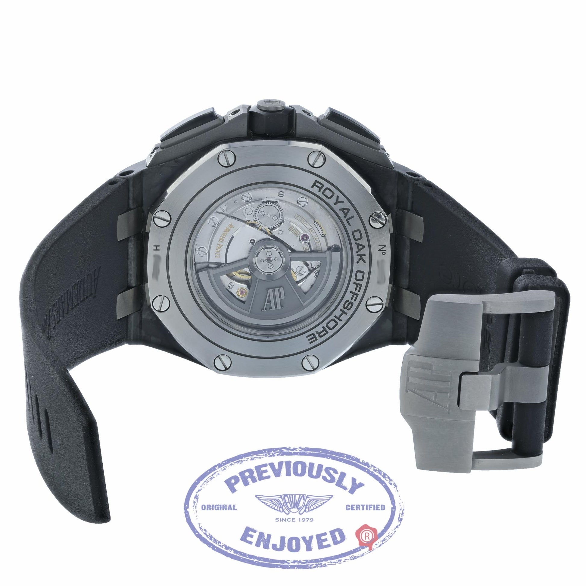Audemars Piguet Royal Oak Offshore 44mm Forged Carbon Chronograph 26400AU.OO.A002CA.01 1J2VUX - Beverly Hills Watch Company