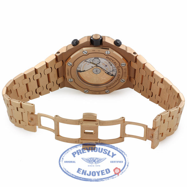 Audemars Piguet Royal Oak Offshore Chronograph 42MM 18k Rose Gold Automatic Rose Gold Dial Black Subdials 26470.OR.OO.1000OR.01 TTKDY9  - Beverly Hills Watch Company