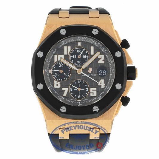 Audemars Piguet Royal Oak Offshore Rubber Clad 42mm 18k Rose Gold 25940OK.OO.D002CA.02 H7E47P - Beverly Hills Watch Company