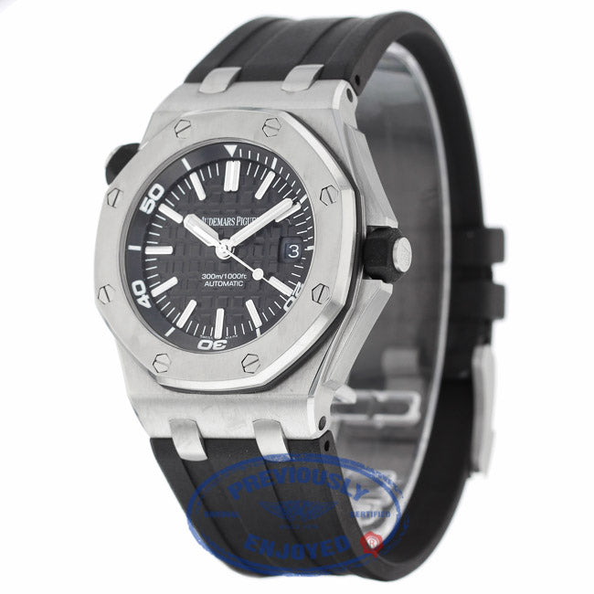 Audemars Piguet Royal Oak Offshore 42mm Diver Black Dial Stainless Steel 15703ST.OO.A002CA.01 1UH5WC - Beverly Hills Watch Company