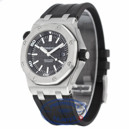 Audemars Piguet Royal Oak Offshore 42mm Diver Black Dial Stainless Steel 15703ST.OO.A002CA.01 1UH5WC - Beverly Hills Watch Company