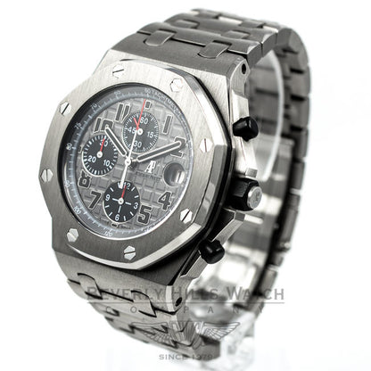 Audemars Piguet Offshore Chronograph 44mm Gray/Black Dial Themes Titanium Case/Bracelet Watch 26170TI.OO.1000TI.011 Beverly Hills Watch Company Watches