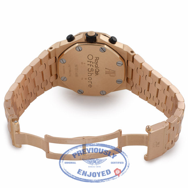 Audemars Piguet Royal Oak Offshore 18K Rose Gold Silver Dial 26170OR.OO.1000OR.01 XQJLEP - Beverly Hills Watch Company Watch Store