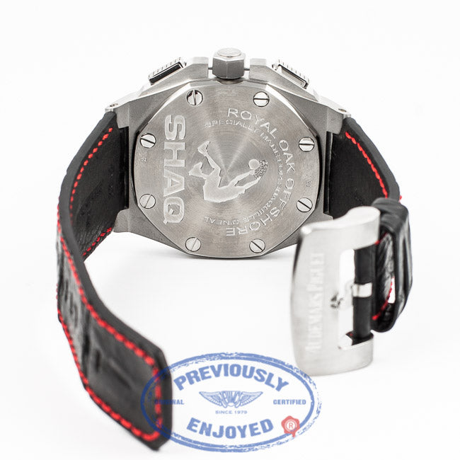 Audemars Piguet Royal Oak Offshore 'Shaq' Limited Edition Stainless Steel 48mm Chronograph Black Dial Automatic Watch 26132ST.OO.A101CR.01 Beverly Hills Watch Company Watch Store