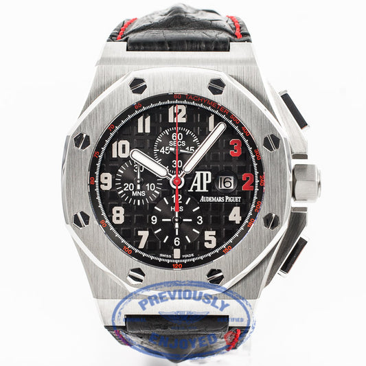 Audemars Piguet Royal Oak Offshore 'Shaq' Limited Edition Stainless Steel 48mm Chronograph Black Dial Automatic Watch 26132ST.OO.A101CR.01 Beverly Hills Watch Company Watch Store