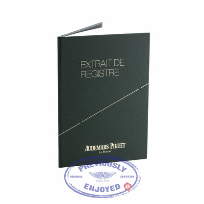 Audemars Piguet Royal Oak Offshore Grand Prix Chronograph Alinghi 18k Rose Gold Black Carbon Black Dial Black Leather Strap 26290RO.OO.A001VE.01 YME0NA - Beverly Hills Watch Company