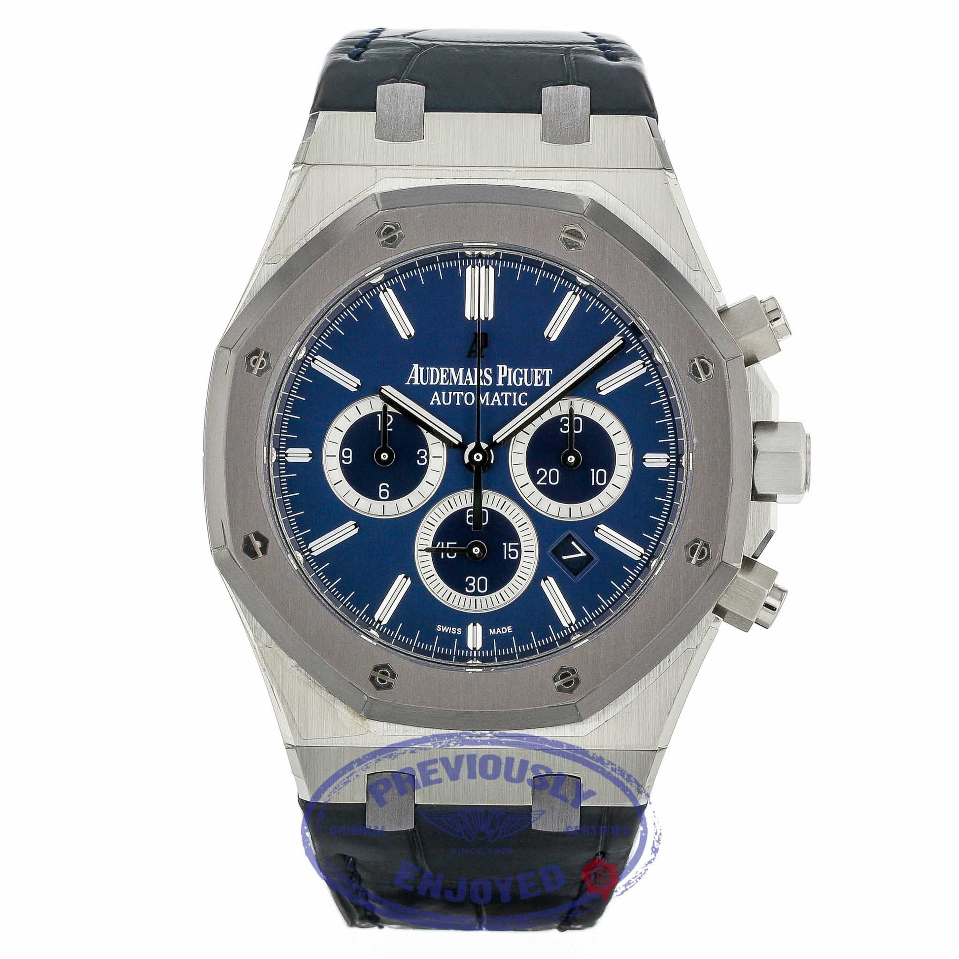 Audemars Piguet Royal Oak Chronograph Leo Messi Platinum Chronograph 26325PL.OO.D310CR.01 JJM48M - Beverly Hills Watch