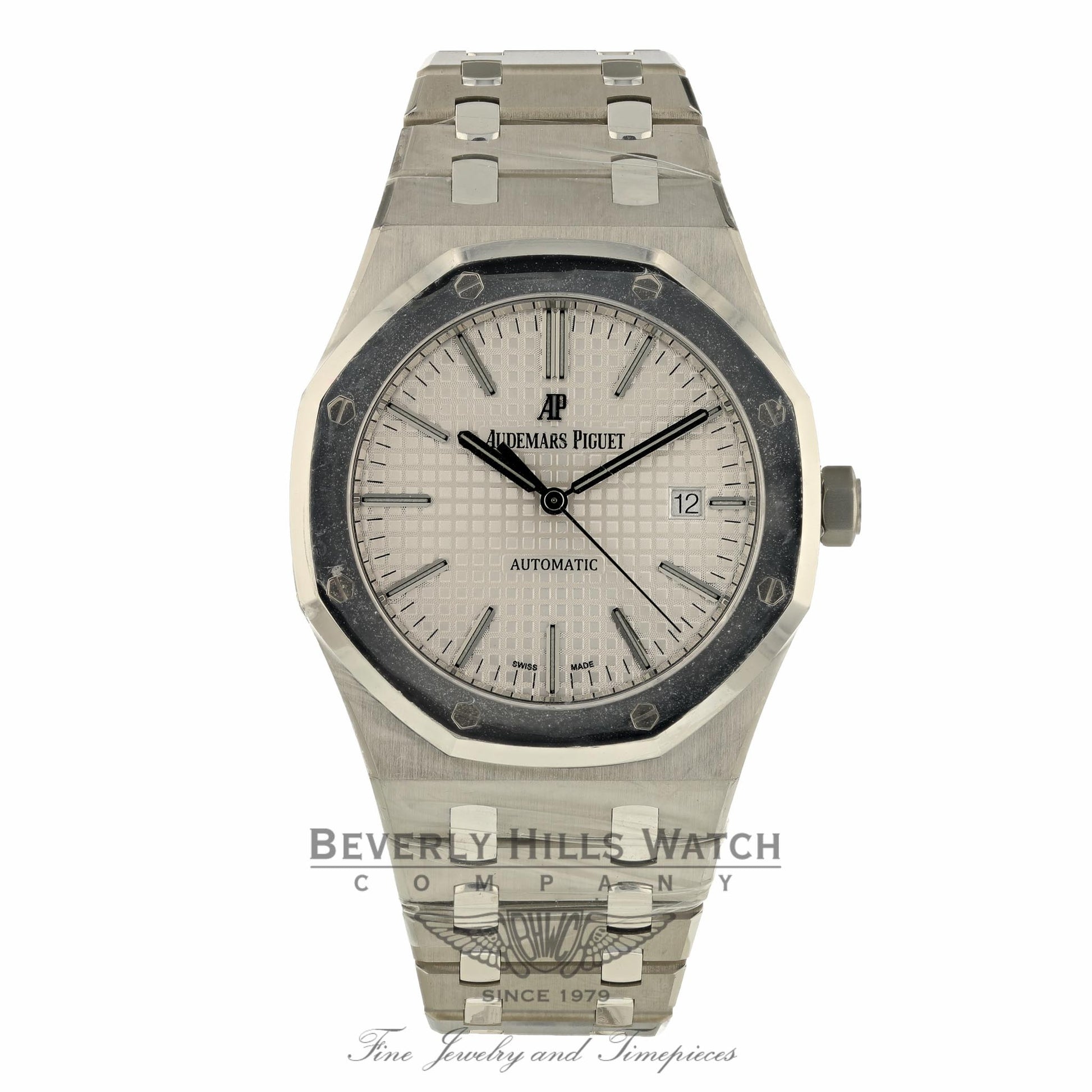 Audemars Piguet Royal Oak 41mm QEII Cup Platinum and Stainless Steel 15403IP.OO.1220IP.01 CX2NPQ
