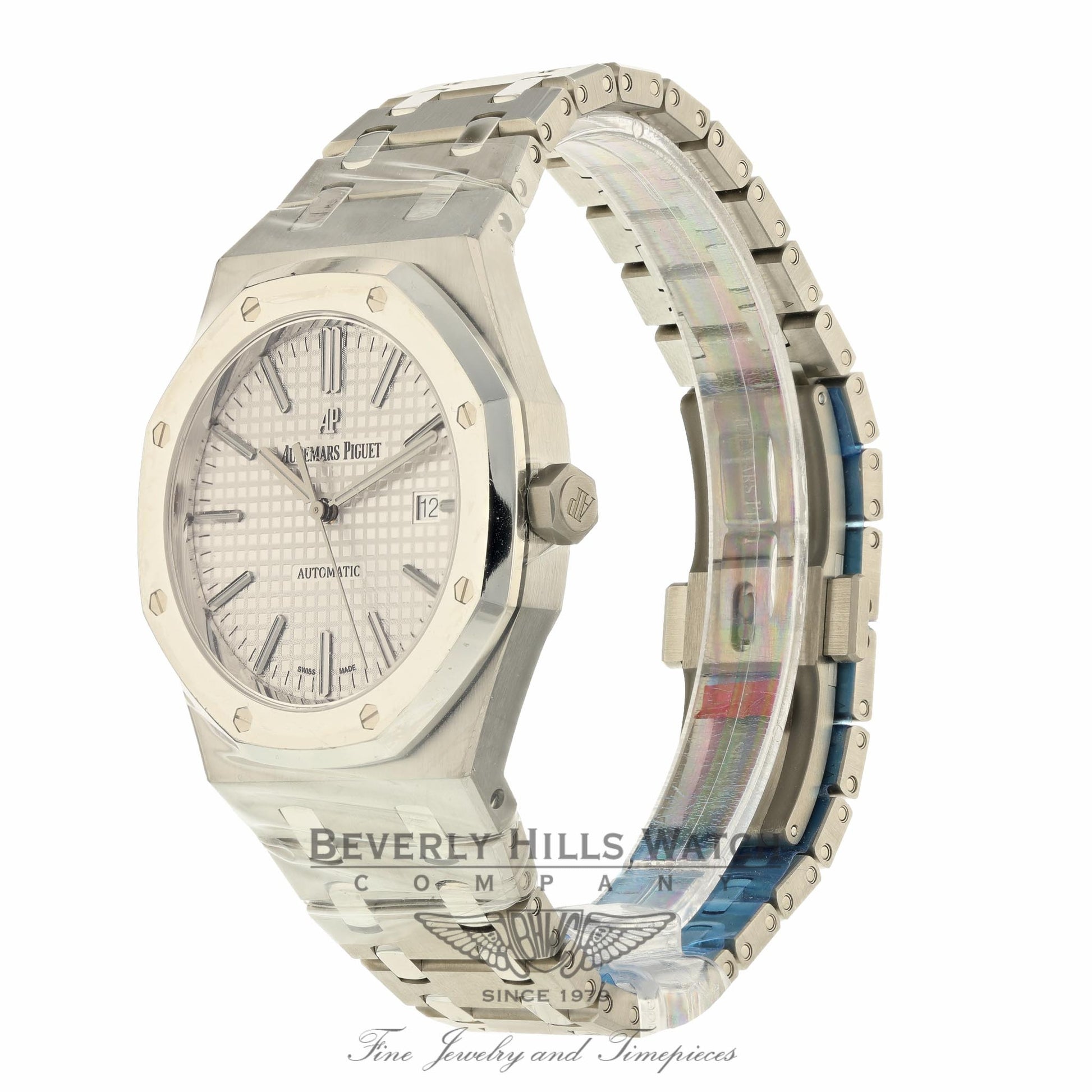 Audemars Piguet Royal Oak 41mm QEII Cup Platinum and Stainless Steel 15403IP.OO.1220IP.01 CX2NPQ