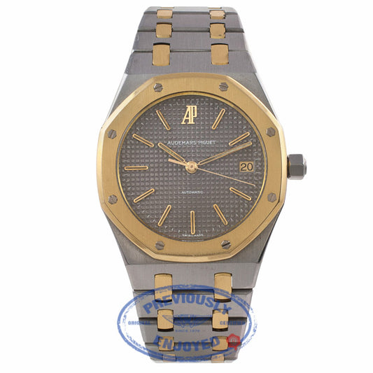 Audemars Piguet Royal Oak 36MM Grey Dial Stainless Steel 18k Yellow Gold 4100SA.0.0477SA.01 39W00N - Beverly Hills Watch Company Watch Store
