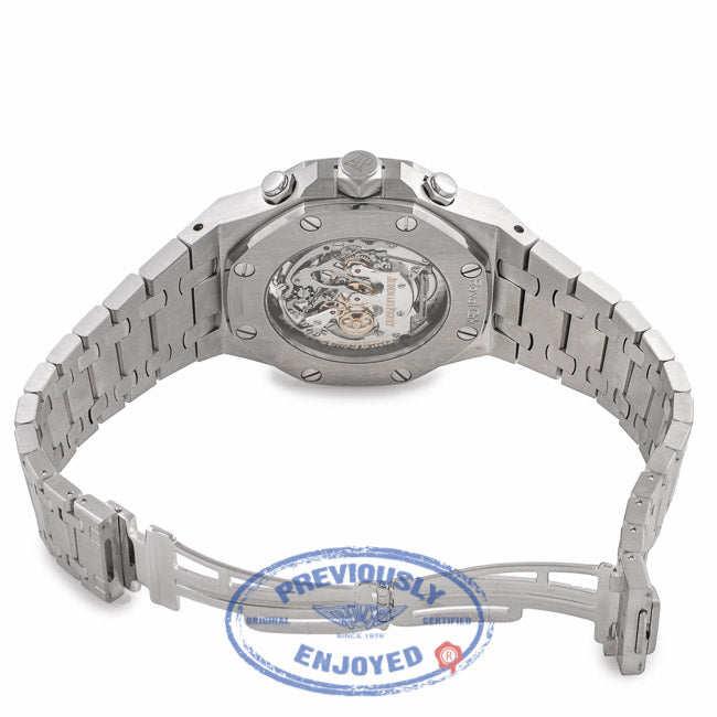 Audemars Piguet Royal Oak Tourbillon Chronograph Hand-Wind Black Dial Stainless Steel Bracelet 25977ST.OO.D002CR.01 8MYMZ9 - Beverly Hills Watch Company Watch Store