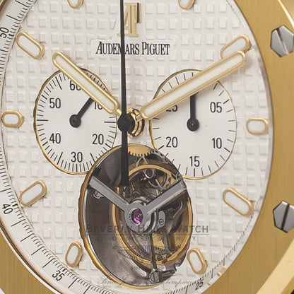 Audemars Piguet Royal Oak Tourbillon Chronograph 44mm Yellow Gold Bracelet Manual Wind Watch 25977BA.OO.1205BA.02 Beverly Hills Watch Company Watch Store