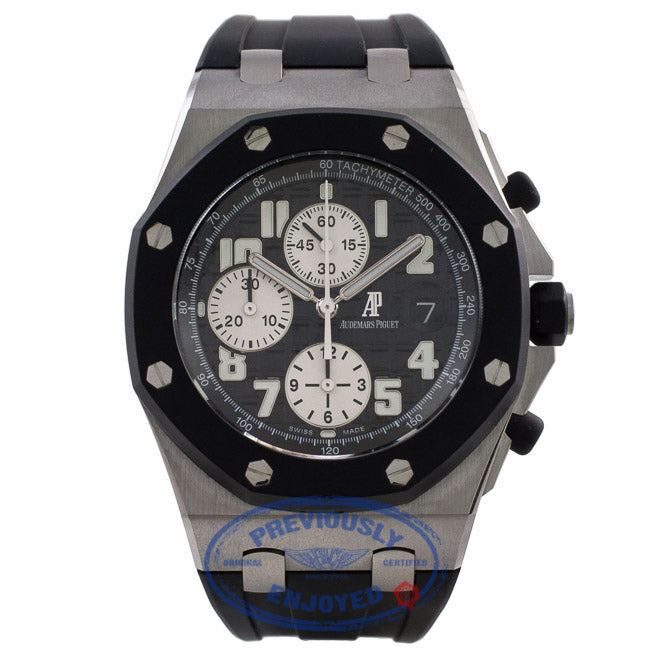 Audemars Piguet "Rubber Clad" Royal Oak Offshore Chronograph 42MM Black Dial Stainless Steel Rubber Strap 25940SK.OO.D002CA.03 K2R8KP