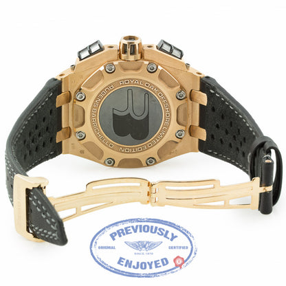 Audemars Piguet Rubens Barrichello II Rose Gold 26078RO.OO.D002CR.01 Q8RDKZ - Beverly Hills Watch Company