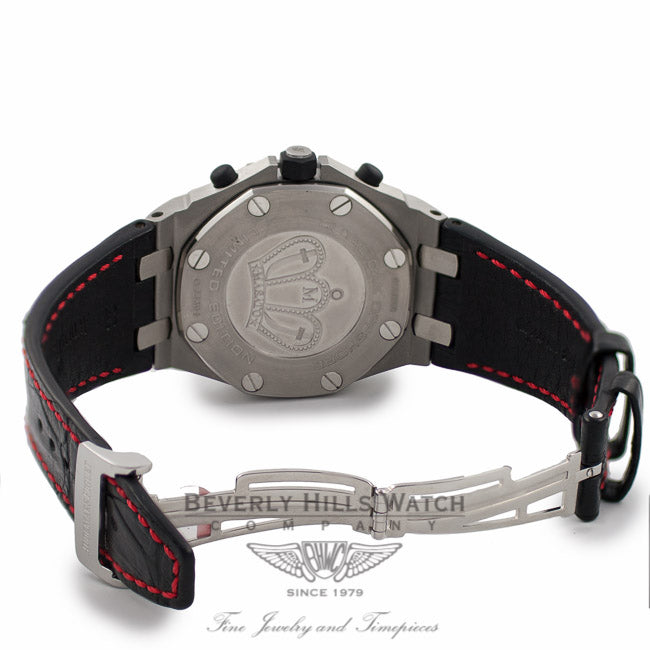 Audemars Piguet Royal Oak Offshore Stainless Steel Case 44mm Masato Black/Red Dial Limited Edition Watch 26195ST.OO.D101CR.01 Beverly Hills Watch Company Watches