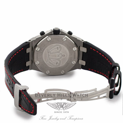 Audemars Piguet Royal Oak Offshore Stainless Steel Case 44mm Masato Black/Red Dial Limited Edition Watch 26195ST.OO.D101CR.01 Beverly Hills Watch Company Watches