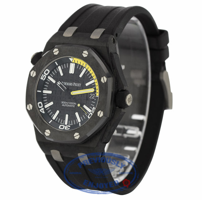 Audemars Piguet Royal Oak Offshore Carbon Diver 15706AU.00.A002CA.01 LW3PU5 - Beverly Hills Watch Company