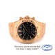 Audemars Piguet Royal Oak Chronograph 41mm Rose Gold Black Dial 26320OR.OO.1220OR.01 7YQZVP - Beverly Hills Watch Company