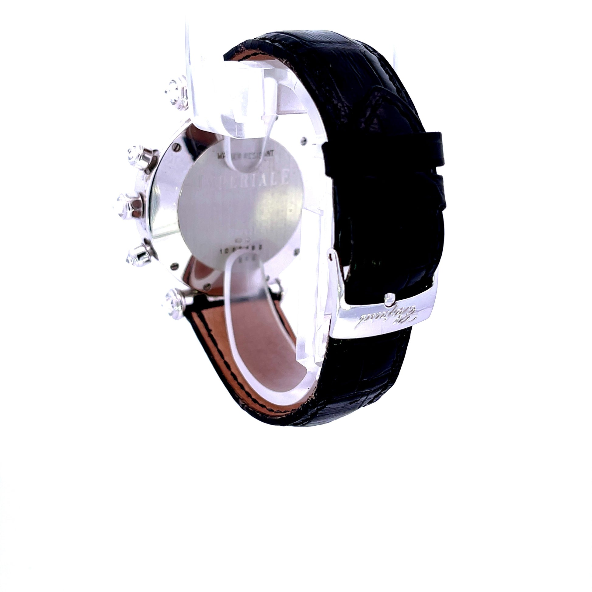 Chopard Imperiale 38mm White Gold Chronograph Pave Diamonds 373421-1008 - Beverly Hills Watch Company
