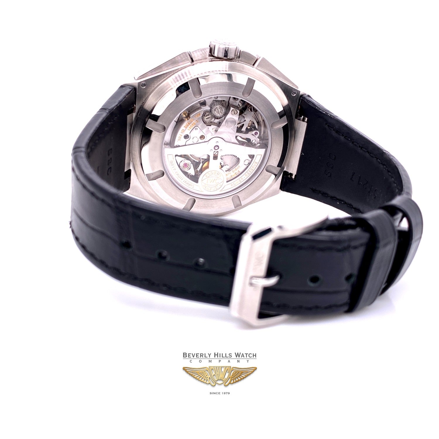 IWC Big Ingenieur Chronograph 45MM Automatic Stainless Steel Silver Dial Black Strap IW378405 AZE1Q9 - Beverly Hills Watch Company Watch Store