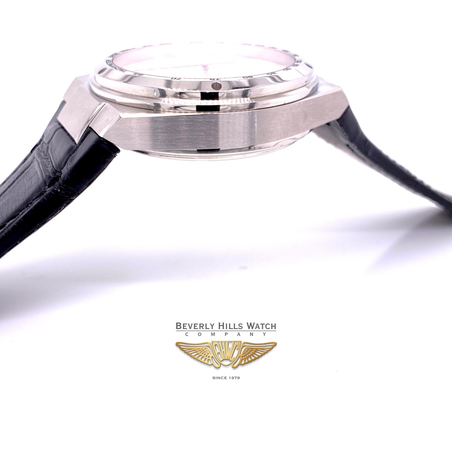 IWC Big Ingenieur Chronograph 45MM Automatic Stainless Steel Silver Dial Black Strap IW378405 AZE1Q9 - Beverly Hills Watch Company Watch Store