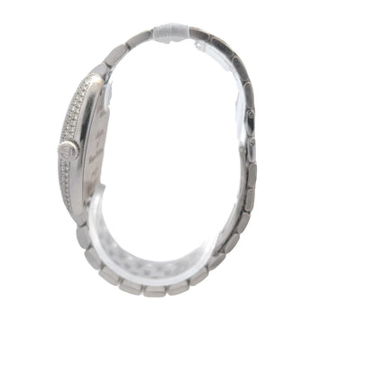 Franck Muller Curvex Medium White Gold Diamond Case 7502 QZD - Beverly Hills Watch Company