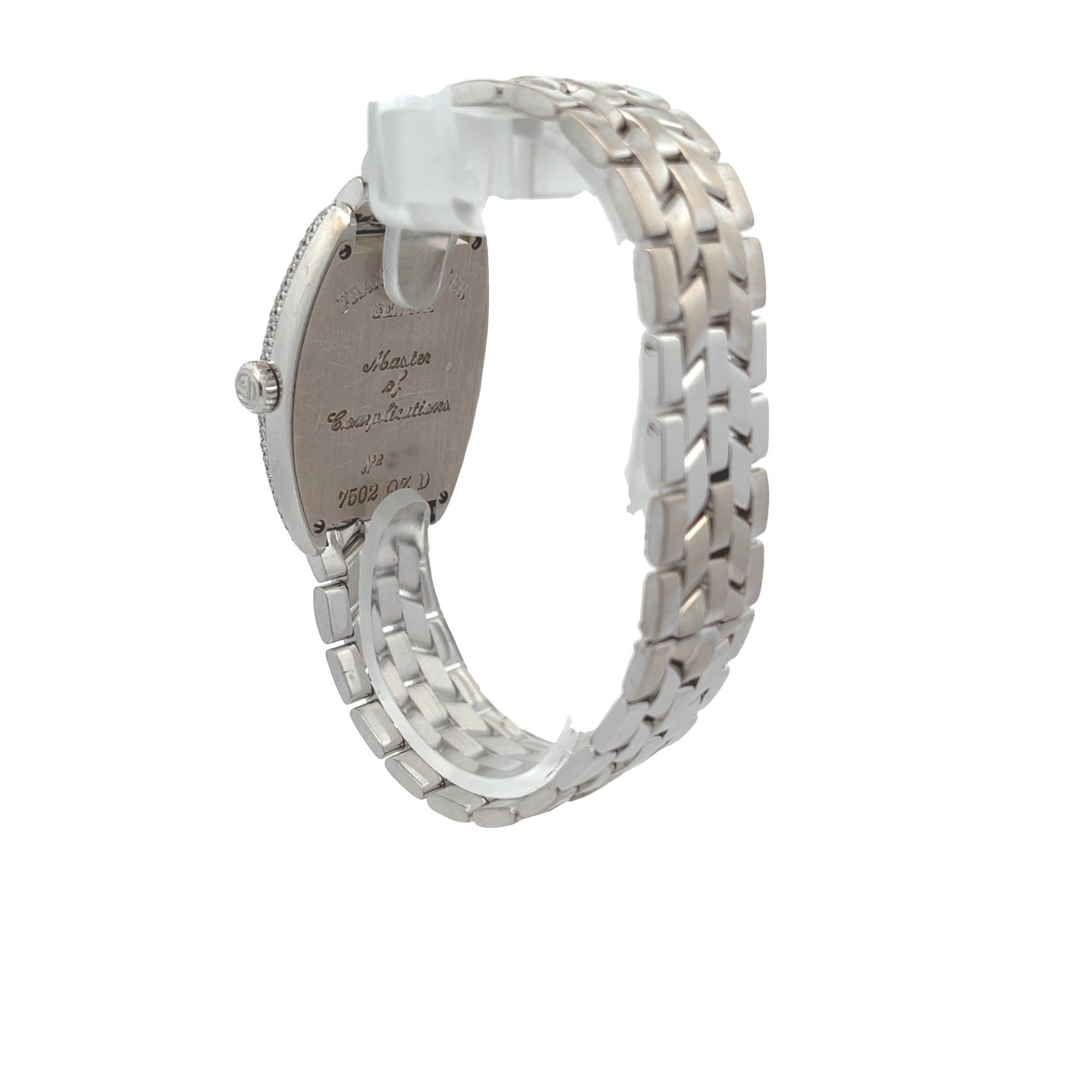 Franck Muller Curvex Medium White Gold Diamond Case 7502 QZD - Beverly Hills Watch Company