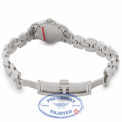 Bertolucci Ladies Stainless Steel Mother of Peal Diamond Dial Diamond Bezel Bracelet  083.55.419.6.671 15552 - Beverly Hills Watch Company Watch Store