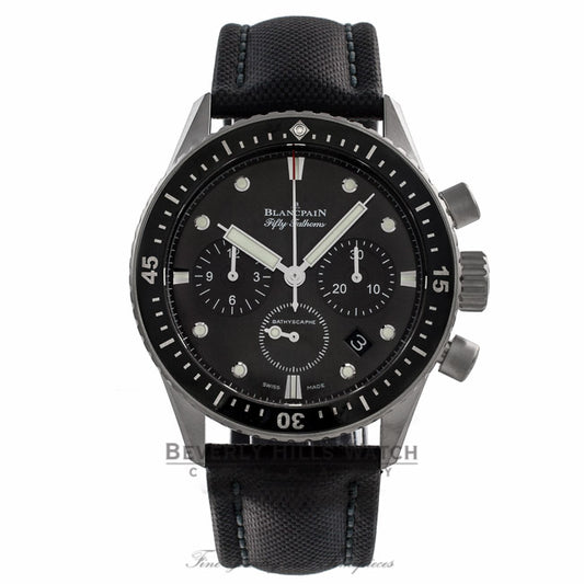 Blancpain Bathyscaphe Chronograph 43MM Automatic Stainless Steel Grey Dial 5200 1110 B52A MNZUHR - Beverly Hills Watch Company Watch Store
