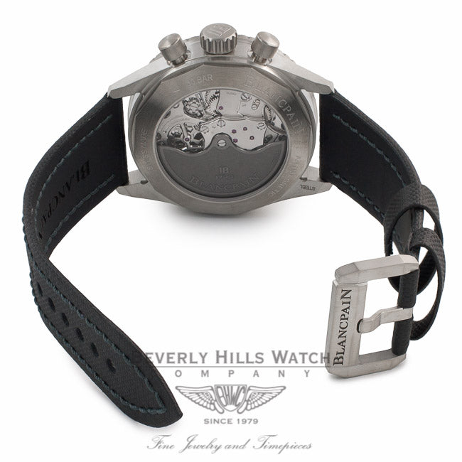 Blancpain Bathyscaphe Chronograph 43MM Automatic Stainless Steel Grey Dial 5200 1110 B52A MNZUHR - Beverly Hills Watch Company Watch Store