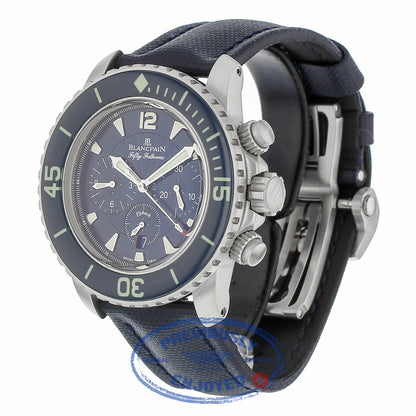 Blancpain Fifty Fathoms Flyback Chronograph Stainless Steel 45mm 5085FB-1140-52b FV7V24 - Beverly Hills Watch