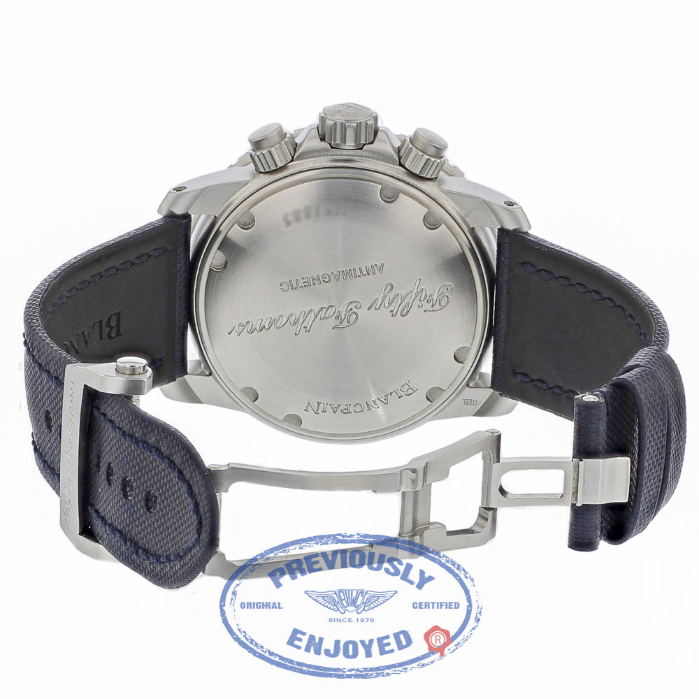 Blancpain Fifty Fathoms Flyback Chronograph Stainless Steel 45mm 5085FB-1140-52b FV7V24 - Beverly Hills Watch