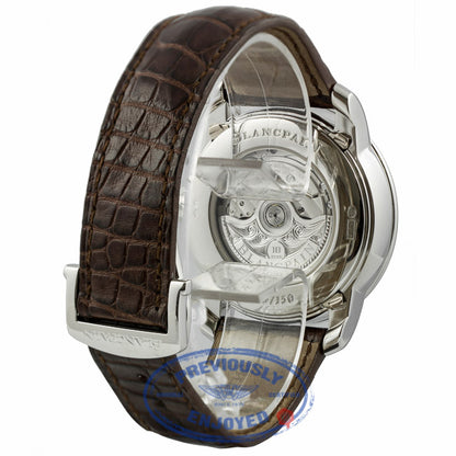 Blancpain LeBrassus Quantieme Havana Perpetual Calendar GMT Brown Dial Dial Platinum Case Watch 4277-3446-55B Beverly Hills Watch Company Watches