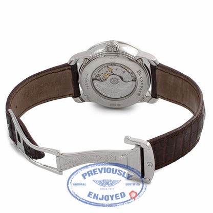 Blancpain LeBrassus Quantieme Havana Perpetual Calendar GMT Brown Dial Dial Platinum Case Watch 4277-3446-55B Beverly Hills Watch Company Watches