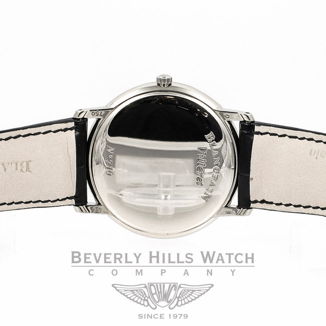 Blancpain Villeret Ultra Thin White Gold Watch 4053-1542-55B Beverly Hills Watch Company