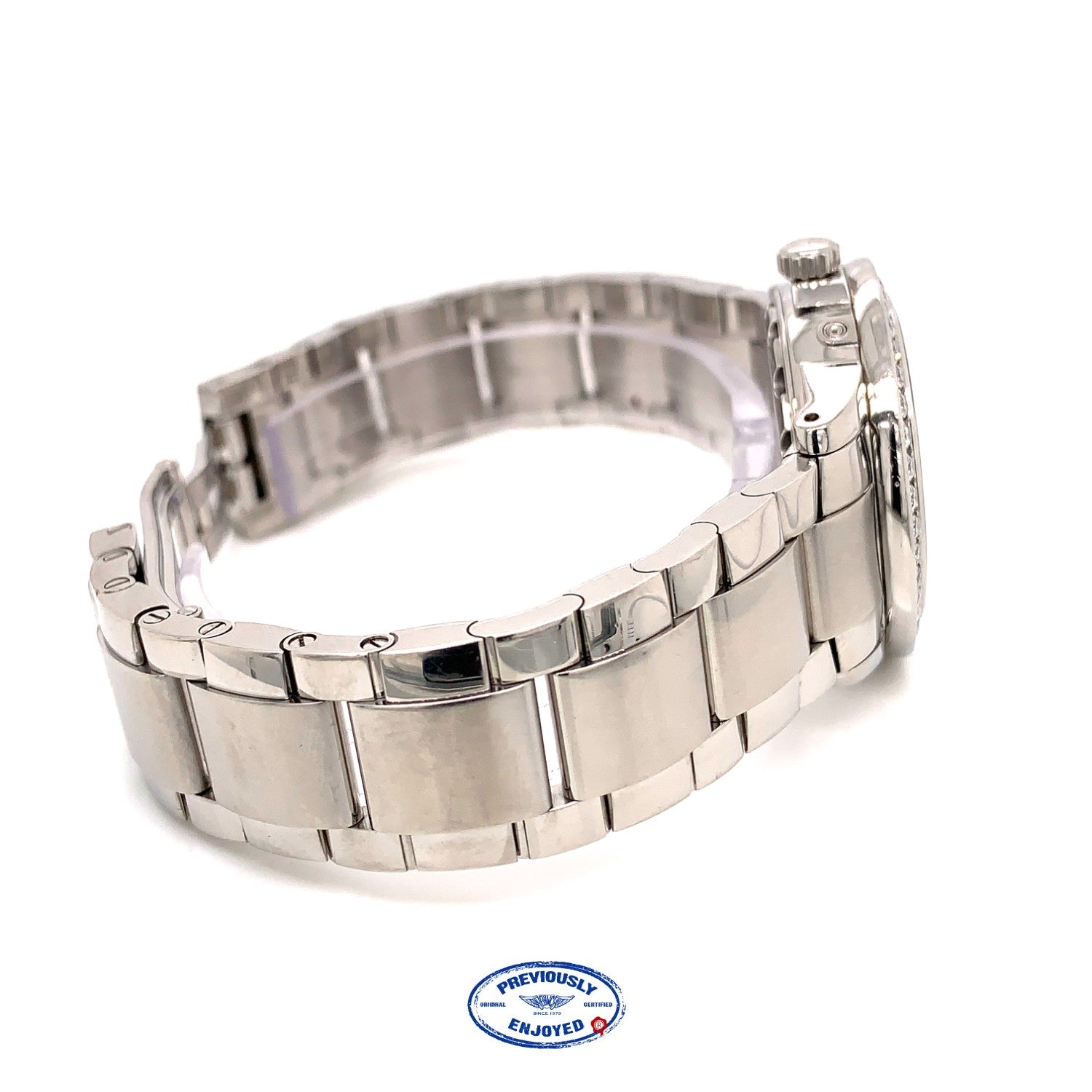 Blancpain Leman 34mm Ladies Moonphase Complete Calendar Diamond Watch 2360-4691a-71 UM5CWD - Beverly Hills Watch Company