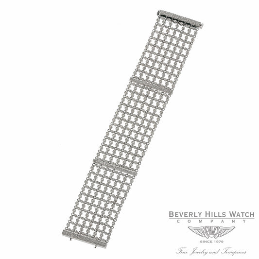 18K White Gold Diamond Mesh Bracelet 35700 GVLNKP - Beverly Hills Watch