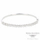 Naira & C Diamond Baguette Bangle Bracelet White Gold LDD3MZ - Beverly Hills Watch Company