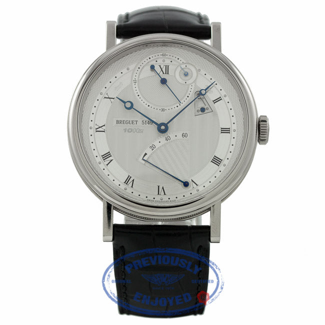 Breguet Classique 18k White Gold 41mm Black Alligator 7727BB/12/9WU TN56H4 - Beverly Hills Watch Company